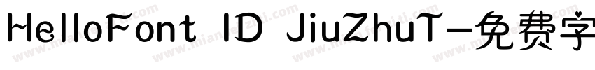 HelloFont ID JiuZhuT字体转换